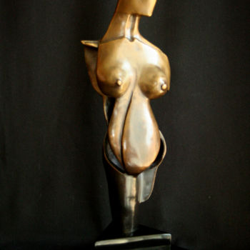 Sculpture titled "PROUD WOMAN" by Marie-Pierre Philippe-Lohézic (MPPL-ART), Original Artwork, Casting