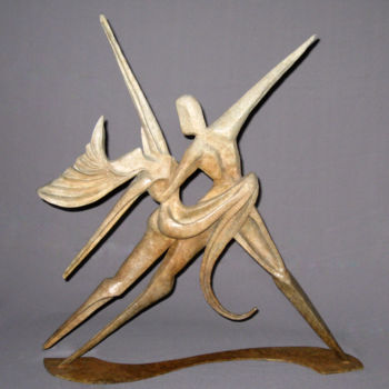 Sculpture intitulée "TANGO" par Marie-Pierre Philippe-Lohézic (MPPL-ART), Œuvre d'art originale, Bronze