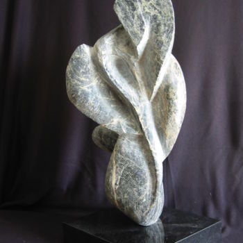 Sculpture titled "SWIRLING" by Marie-Pierre Philippe-Lohézic (MPPL-ART), Original Artwork, Stone