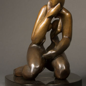 Sculpture intitulée "INTROVERTED" par Marie-Pierre Philippe-Lohézic (MPPL-ART), Œuvre d'art originale, Bronze