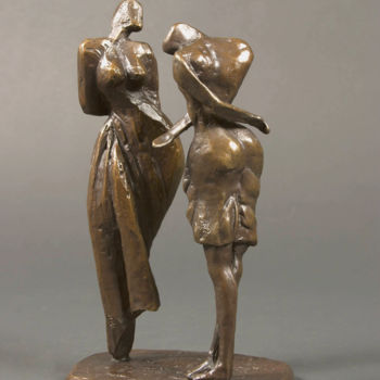 Rzeźba zatytułowany „LES COPINES” autorstwa Marie-Pierre Philippe-Lohézic (MPPL-ART), Oryginalna praca, Brąz
