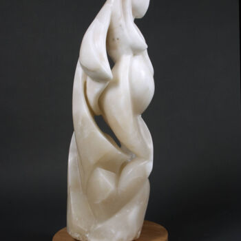 Sculpture titled "MADONNA" by Marie-Pierre Philippe-Lohézic (MPPL-ART), Original Artwork, Stone