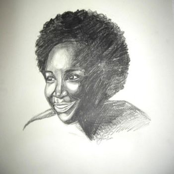 Drawing titled "Terry" by Mpumi, Original Artwork