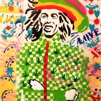 Painting titled "Jamaica" by Mr. Salty, Original Artwork, Spray paint