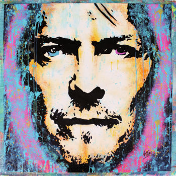 Peinture intitulée "David Bowie" par Mr.Babes, Œuvre d'art originale, Acrylique