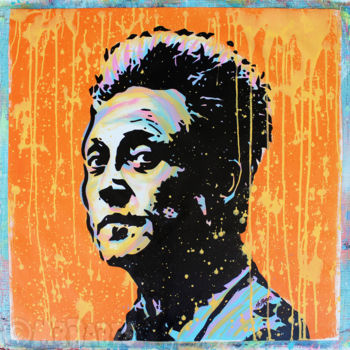 Peinture intitulée "Christopher Walken" par Mr.Babes, Œuvre d'art originale, Acrylique