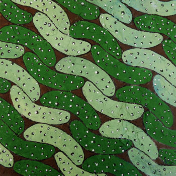 Ζωγραφική με τίτλο "cucumbers" από Marina Kuznetsova, Αυθεντικά έργα τέχνης, Μαρκαδόρος