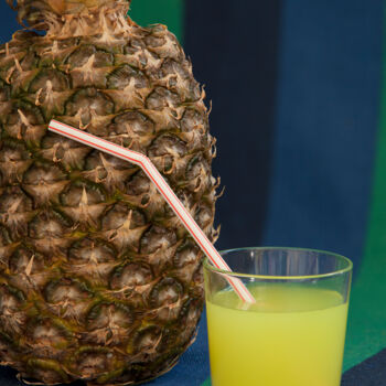 Photography titled "Pineapple juice and…" by Mrivserg, Original Artwork, Digital Photography