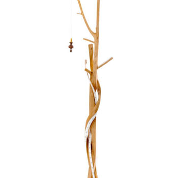 Sculpture intitulée "Règle Végétale n°08" par David Lachavanne, Œuvre d'art originale, Bois