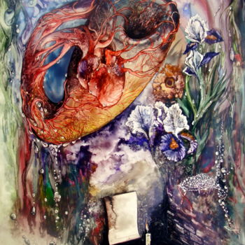 Peinture intitulée "TWO REALITIES" par Mike Satcher, Œuvre d'art originale