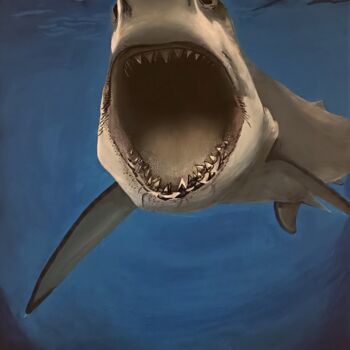 Peinture intitulée "Jaws" par Mskal, Œuvre d'art originale, Acrylique Monté sur Châssis en bois