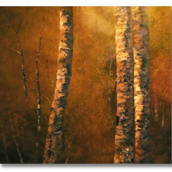 Peinture intitulée "Yellow Woods 1" par Soledad, Œuvre d'art originale, Huile