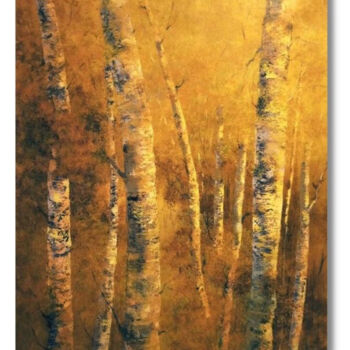 「Yellow Woods 2」というタイトルの絵画 Soledadによって, オリジナルのアートワーク, オイル