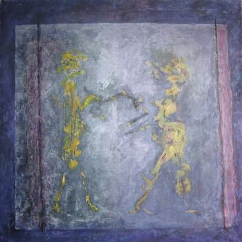 Malerei mit dem Titel "Entre cigale et fou…" von Marie-Sylvie Riviere, Original-Kunstwerk