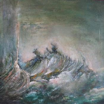 Pintura intitulada "La tempête" por Marie-Sylvie Riviere, Obras de arte originais