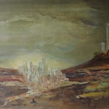 Painting titled "Le peuple souterrain" by Marie-Sylvie Riviere, Original Artwork