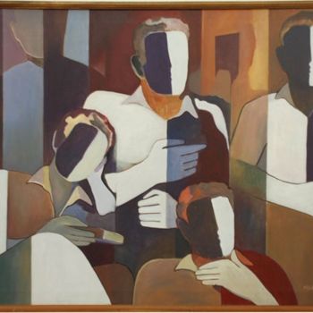 Painting titled "Untitled" by M.S.Vinod, Original Artwork