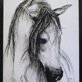 Drawing titled "Lancelo" by Martine Tamiozzo Dulieu, Original Artwork, Ink