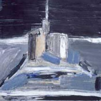 Pintura intitulada "Le Mont St Michel" por Franck Mugnie, Obras de arte originais, Óleo