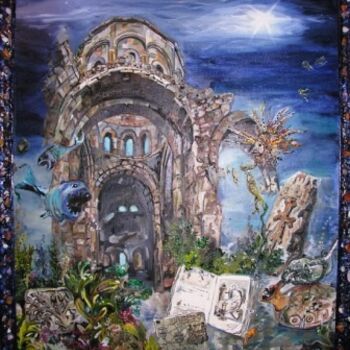 Картина под названием "Монастырь армянских…" - Dana Mukanova-Khurschudyan, Подлинное произведение искусства, Другой