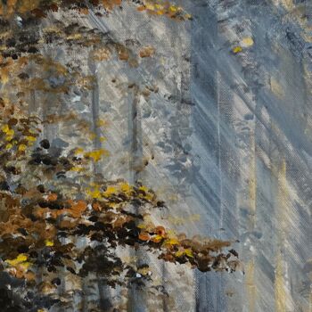 Peinture intitulée "Lumière d'automne" par Muller Odette, Œuvre d'art originale, Acrylique