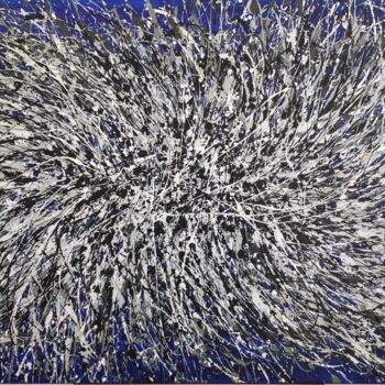 Painting titled "Infinity Blue" by Muraldi, Original Artwork, Acrylic
