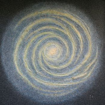 Malerei mit dem Titel "galaxy-1" von Ioan Viorel Muresan, Original-Kunstwerk