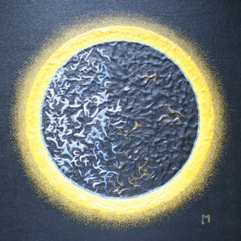 Malerei mit dem Titel "ECLIPSE SOLAIRE" von Ioan Viorel Muresan, Original-Kunstwerk