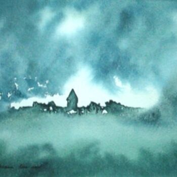 绘画 标题为“Brouillard” 由Muriel Buthier-Chartrain, 原创艺术品, 油