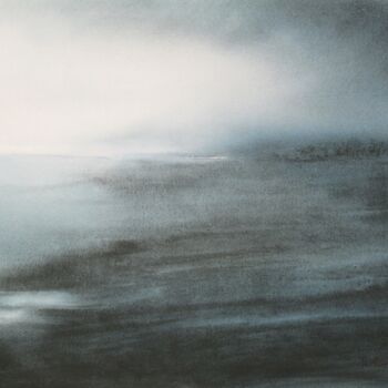 Pintura titulada "Franchir l'océan" por Muriel Buthier-Chartrain, Obra de arte original, Acuarela