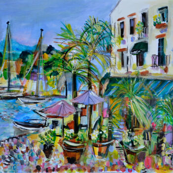 Painting titled "Marina avventura" by Muriel Cayet, Original Artwork, Acrylic