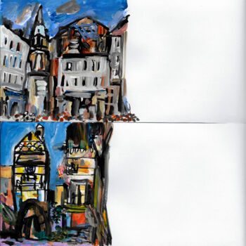 Peinture intitulée "Enveloppes peintes…" par Muriel Cayet, Œuvre d'art originale