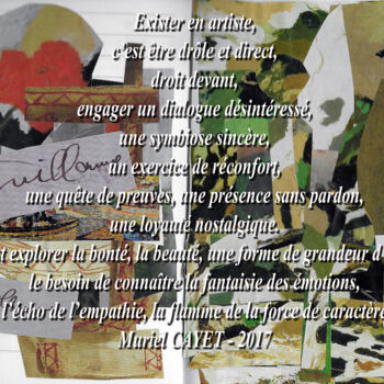 Malerei mit dem Titel "Pensée au présent-…" von Muriel Cayet, Original-Kunstwerk