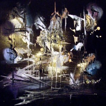 Картина под названием "Aurore de glace" - Muriel Cayet, Подлинное произведение искусства