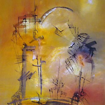 绘画 标题为“Dubai Sunset” 由Muriel Cayet, 原创艺术品
