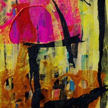 Peinture intitulée "Vague à l'arbre" par Muriel Cayet, Œuvre d'art originale