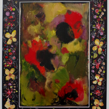 绘画 标题为“Fleurs-formules de…” 由Muriel Cayet, 原创艺术品, 丙烯
