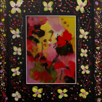 Картина под названием "Fleurs-formules de…" - Muriel Cayet, Подлинное произведение искусства, Акрил