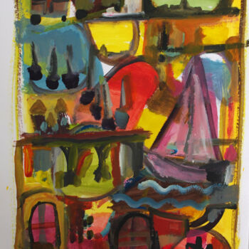 Картина под названием "Repartances" - Muriel Cayet, Подлинное произведение искусства, Гуашь