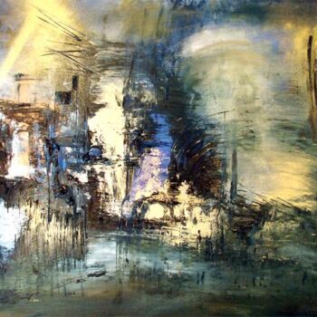 Peinture intitulée "Les mille étangs -…" par Muriel Cayet, Œuvre d'art originale