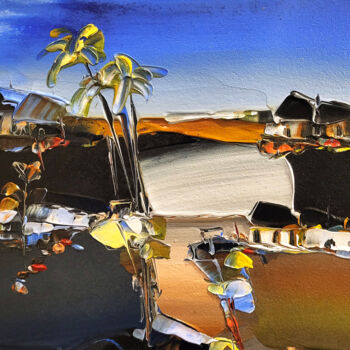 绘画 标题为“Un paysage avant to…” 由Muriel Cayet, 原创艺术品, 丙烯