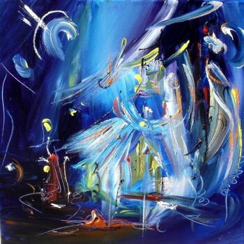 Peinture intitulée "Il y a bal ce soir" par Muriel Cayet, Œuvre d'art originale