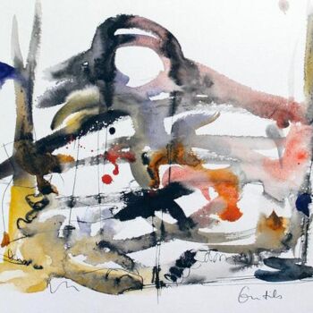 Pittura intitolato "Outils" da Muriel Cayet, Opera d'arte originale