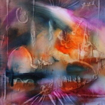 Pintura intitulada "Un rêve de marin" por Muriel Cayet, Obras de arte originais