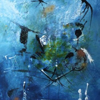 Peinture intitulée "Chercher encore" par Muriel Cayet, Œuvre d'art originale