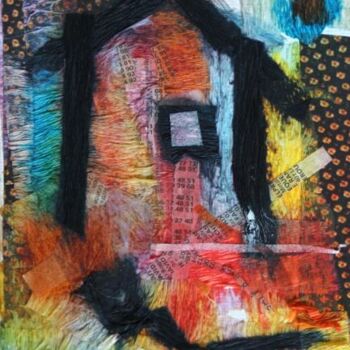 Peinture intitulée "La maison du Fanfar…" par Muriel Cayet, Œuvre d'art originale