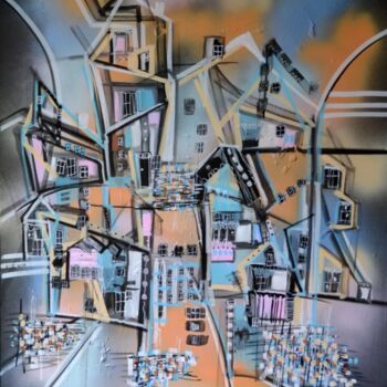 "Rue de l'Arcade 1970" başlıklı Tablo Muriel Cayet tarafından, Orijinal sanat