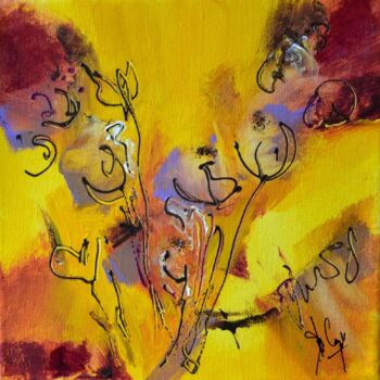 Картина под названием "L'arbre aux pensées" - Muriel Cayet, Подлинное произведение искусства