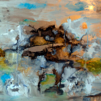 Картина под названием "Mental sunset" - Muriel Cayet, Подлинное произведение искусства