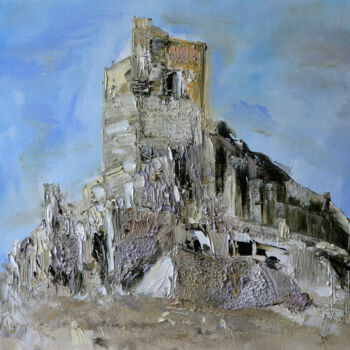 Painting titled "Castillo" by Muriel Cayet, Original Artwork